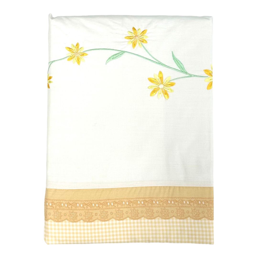 Premier Collection Embroidered Flower Quilt Cover Set