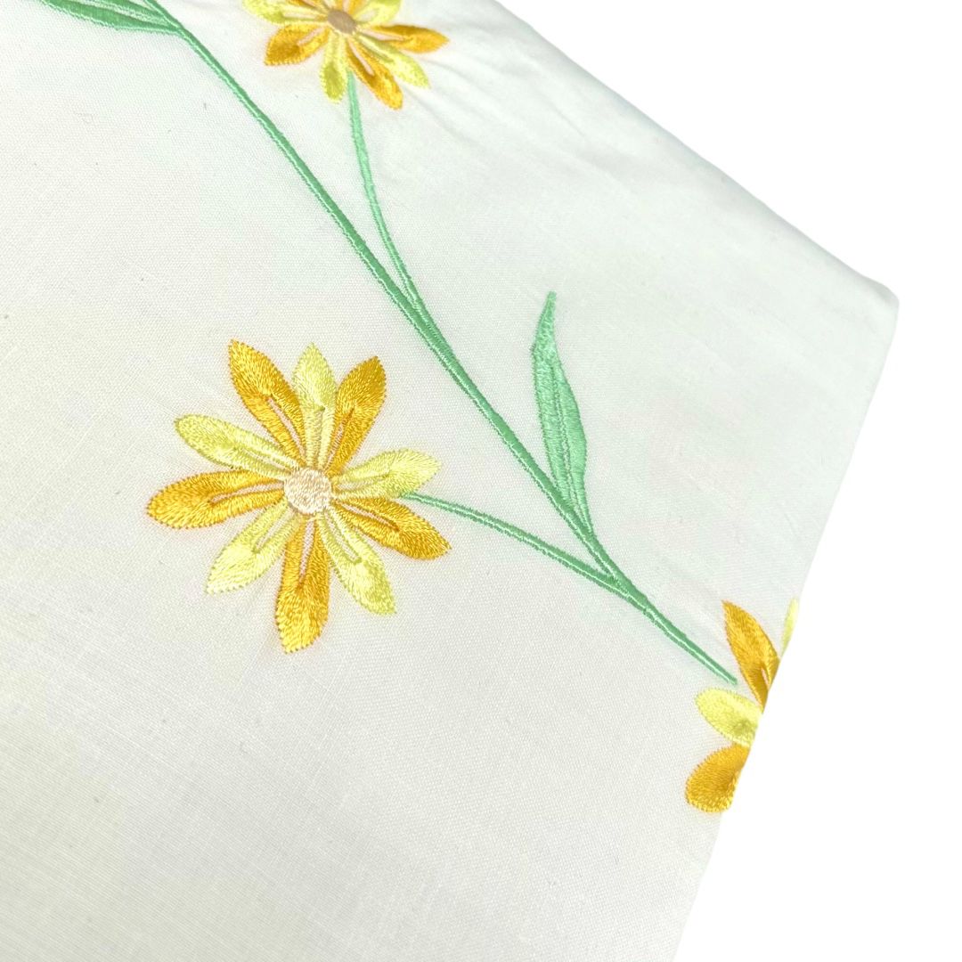 Premier Collection Embroidered Flower Quilt Cover Set