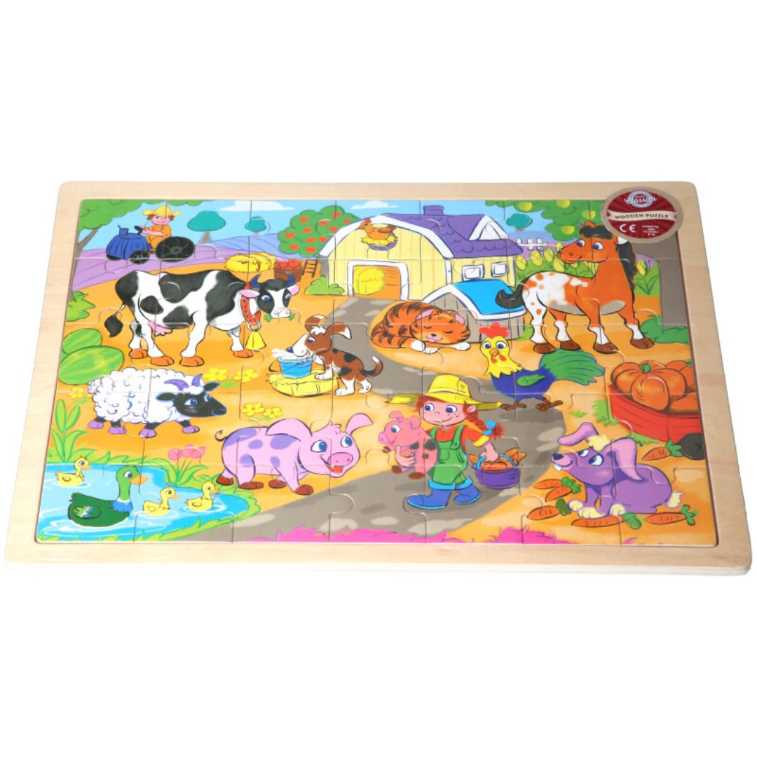 Fun Time Farm Wooden Puzzle
