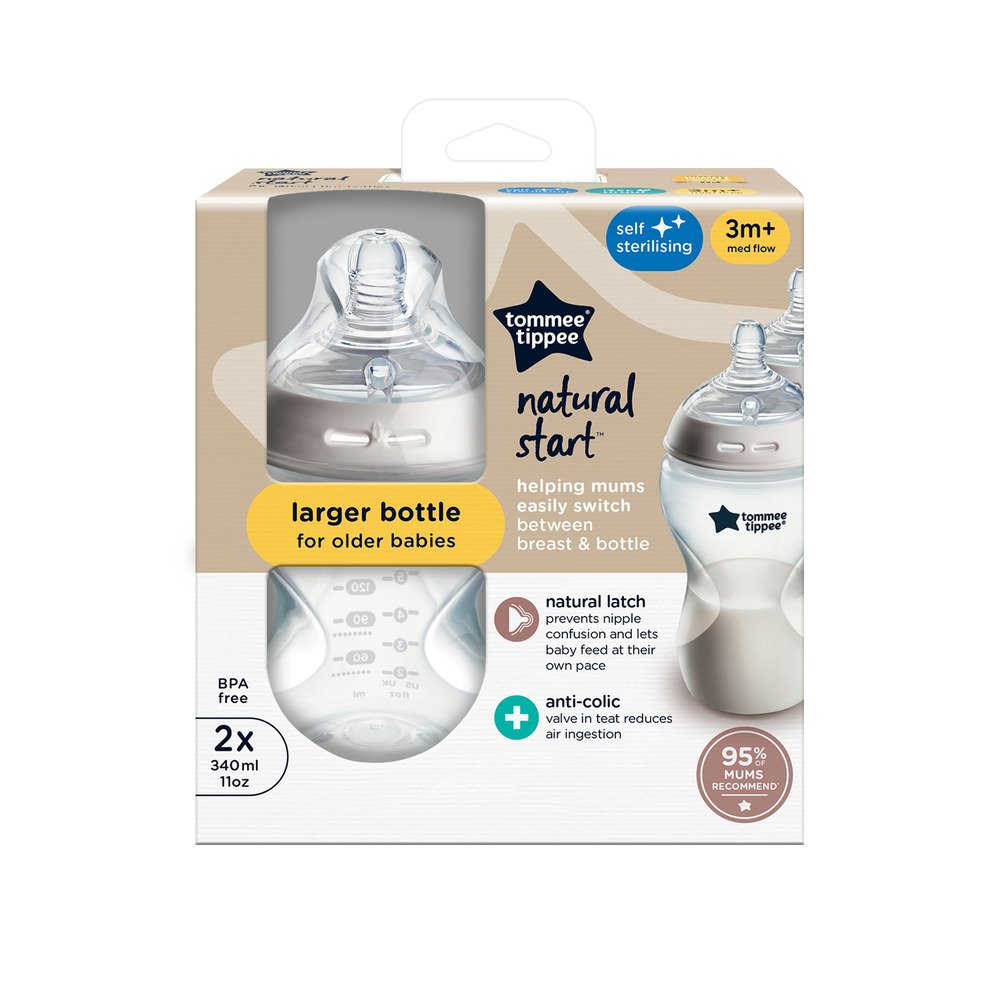 Closer to Nature baby 2 Pack Bottles - 340ml