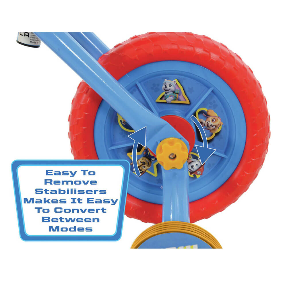 Paw Patrol 2-in-1 10" Training Bike