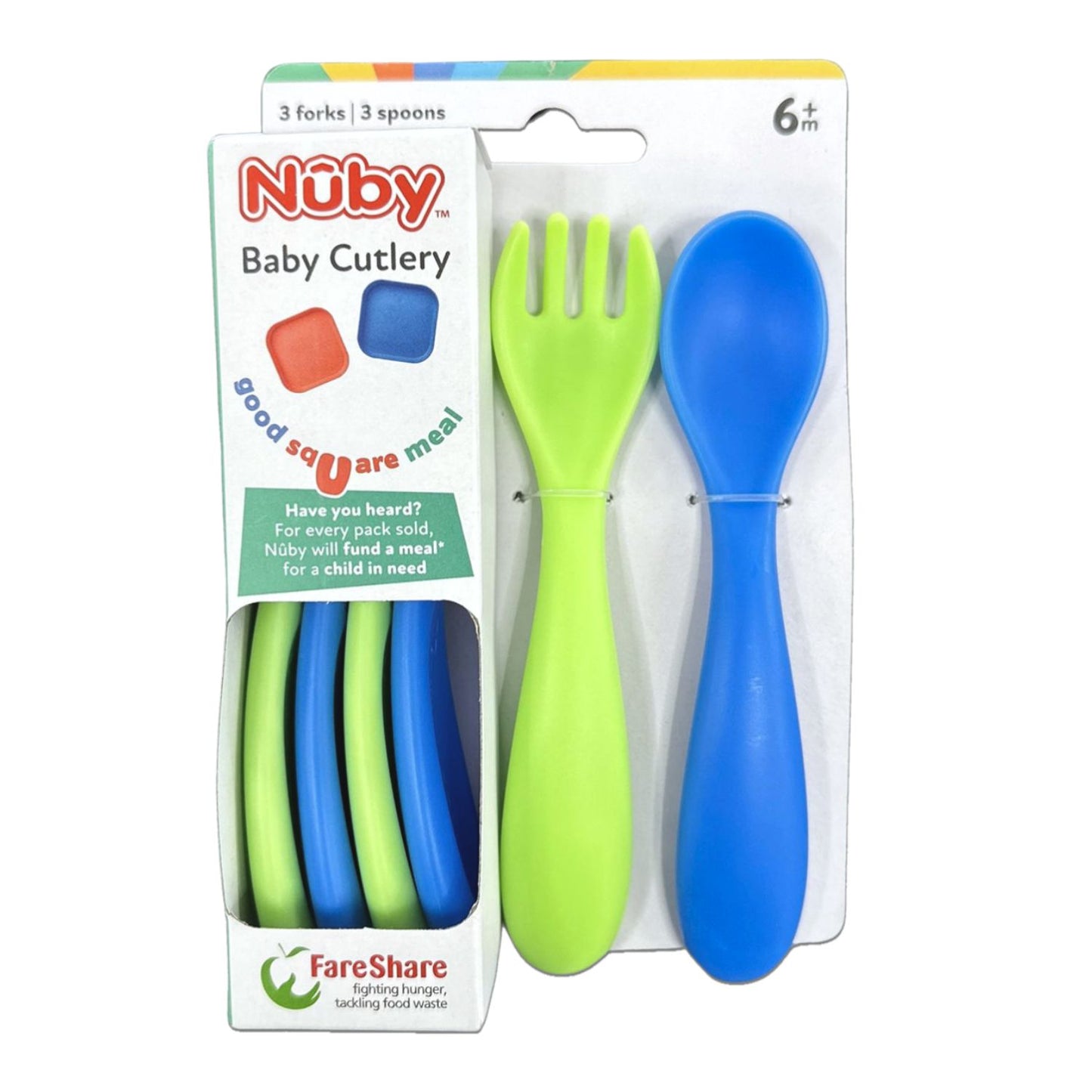 Nuby Bright Baby Cutlery 6 Pieces