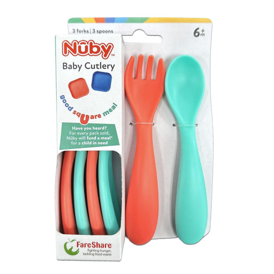 Nuby Bright Baby Cutlery 6 Pieces