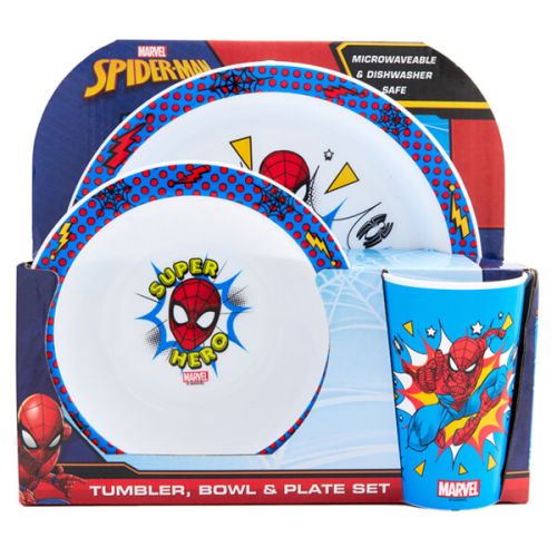 Polar Gear Spider-Man Pop 3 Piece Tableware Set