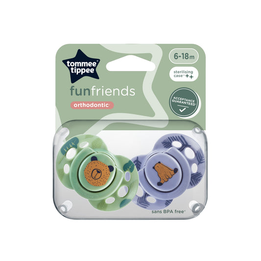 Tommee Tippee Fun Soothers 6-18 Months