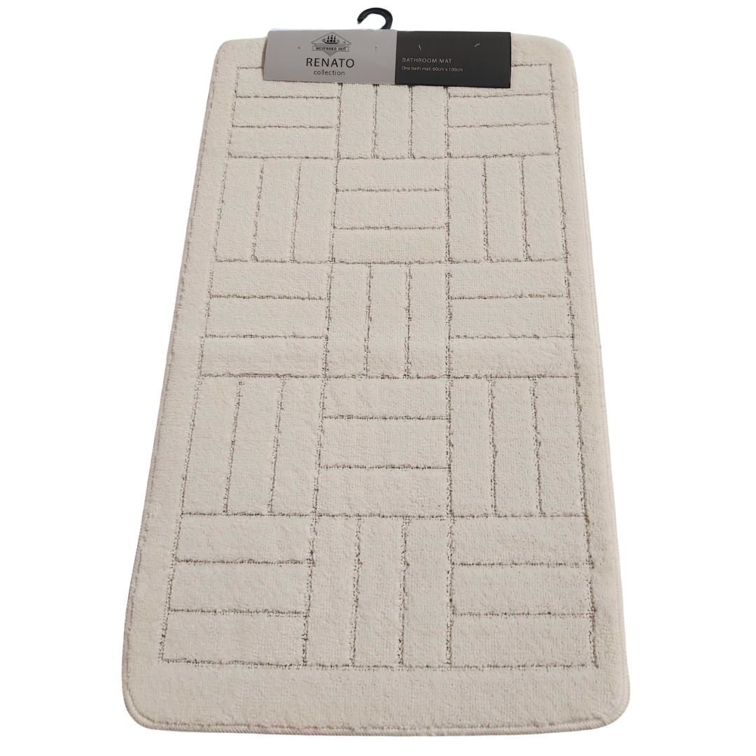 Westward Ho! Renato 1 Piece Large Bath Mat – Soft 100% Polypropylene 60 x 100 cm