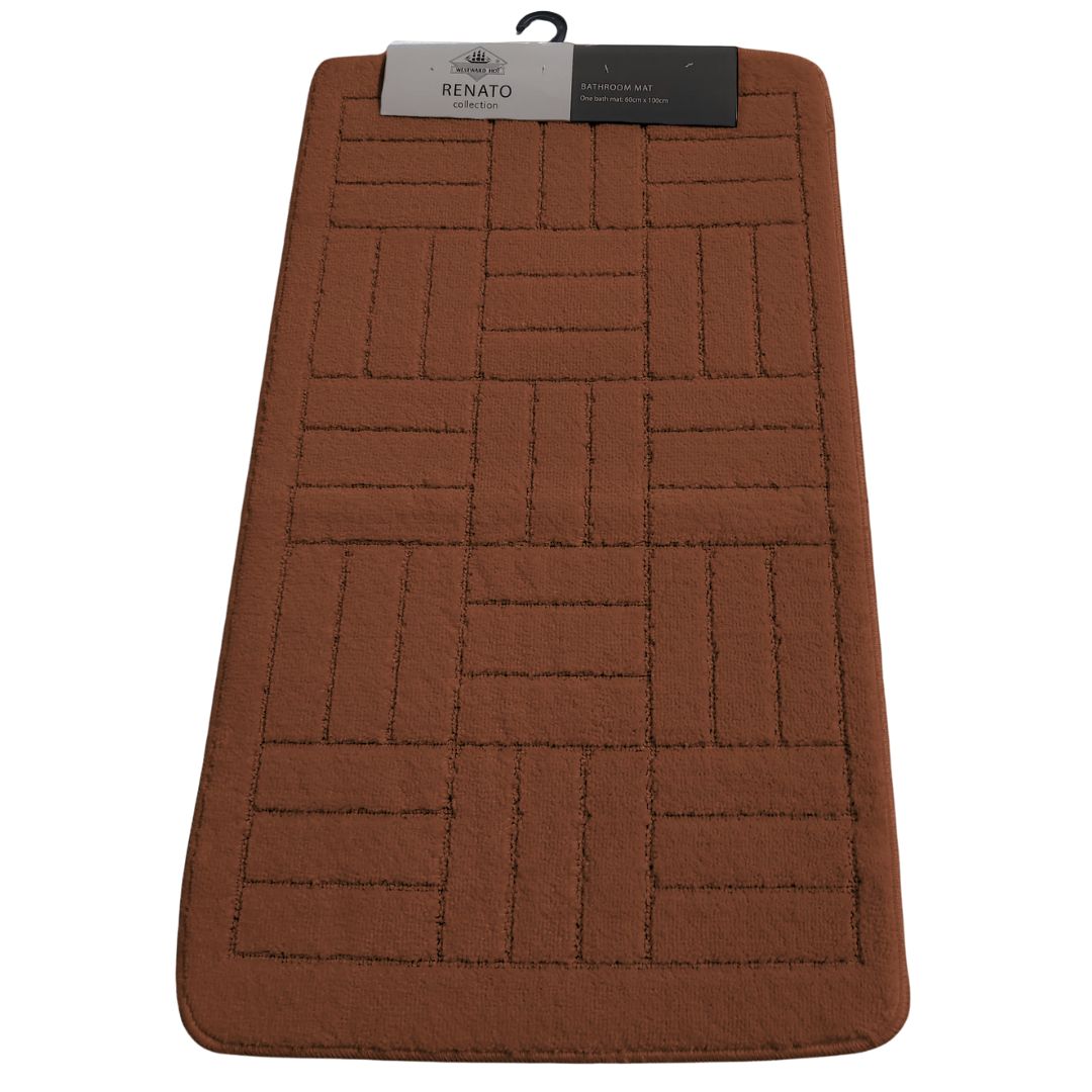 Westward Ho! Renato 1 Piece Large Bath Mat – Soft 100% Polypropylene 60 x 100 cm