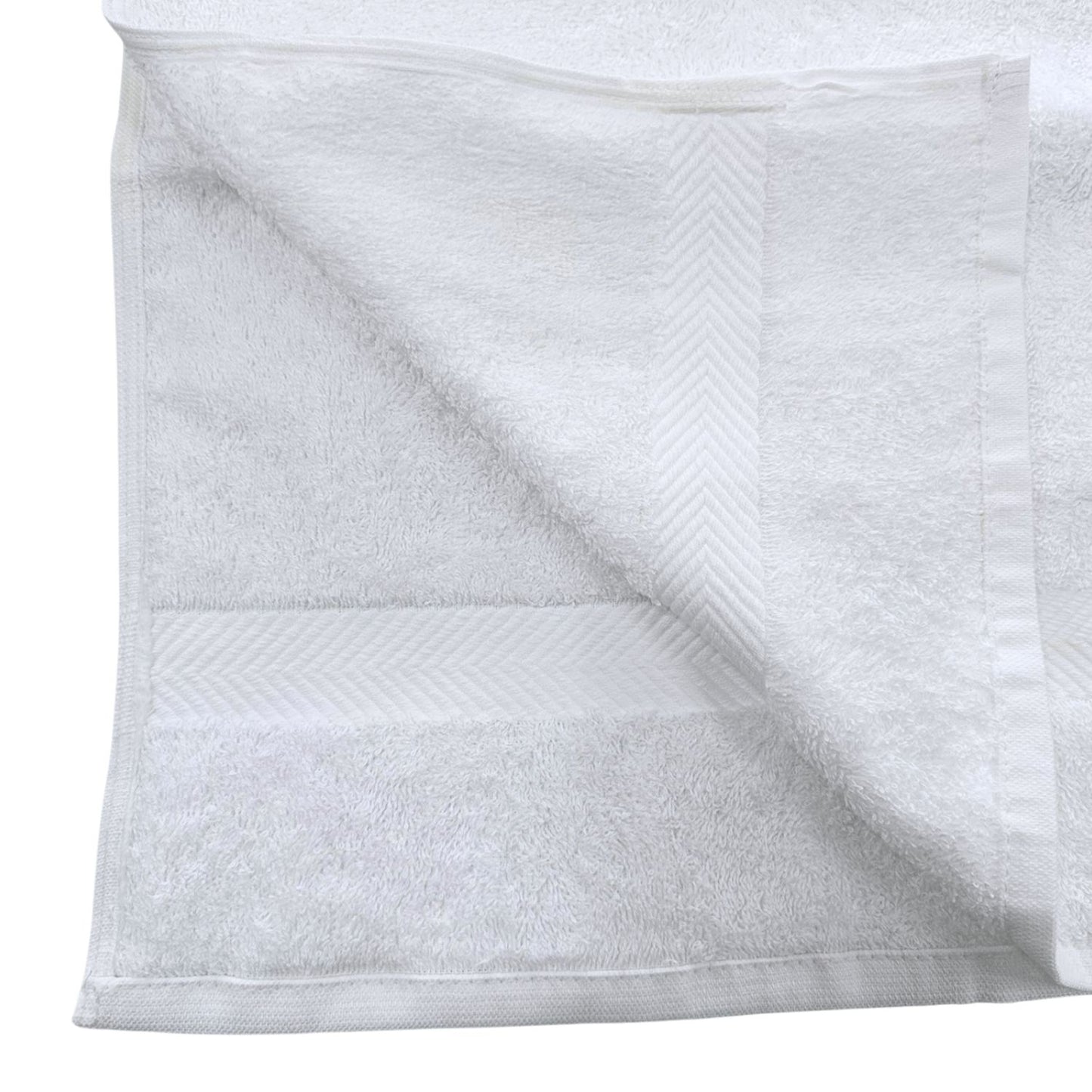 100% Cotton Terry Plain Hand 550GSM Towel White 3 Pack