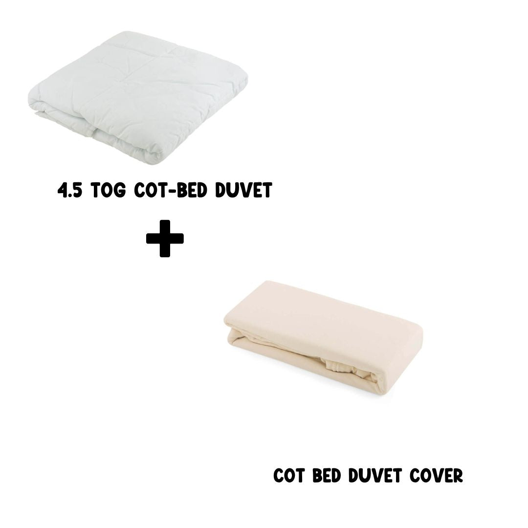 Junior Joy Cot Bed Duvet and 100% Cotton Cover Set (4.5 or 9.0 TOG)