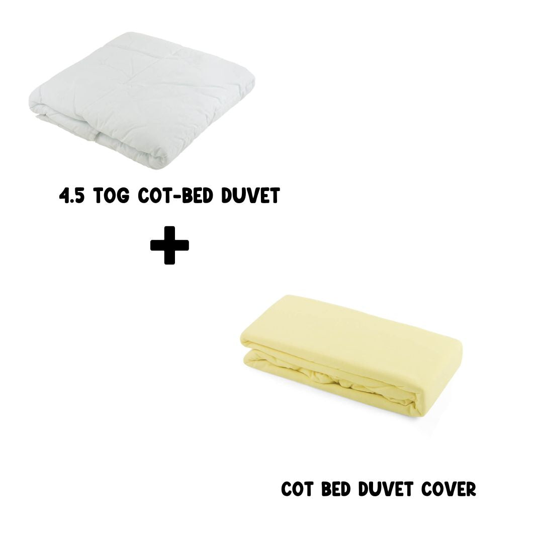 Junior Joy Cot Bed Duvet and 100% Cotton Cover Set (4.5 or 9.0 TOG)