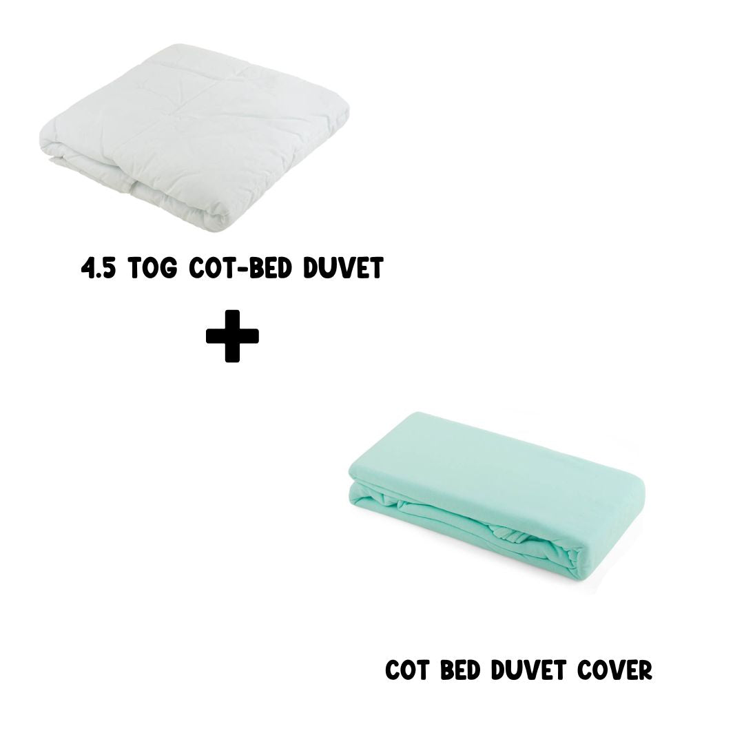 Junior Joy Cot Bed Duvet and 100% Cotton Cover Set (4.5 or 9.0 TOG)