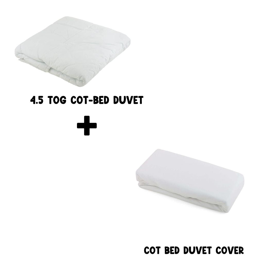 Junior Joy Cot Bed Duvet and 100% Cotton Cover Set (4.5 or 9.0 TOG)