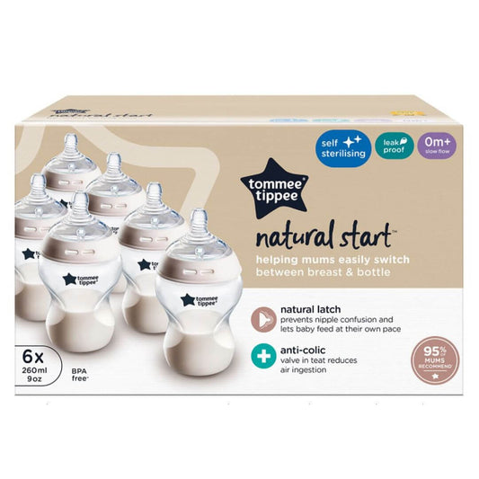 Tommee Tippee 6 Pack Baby Bottles 260ml