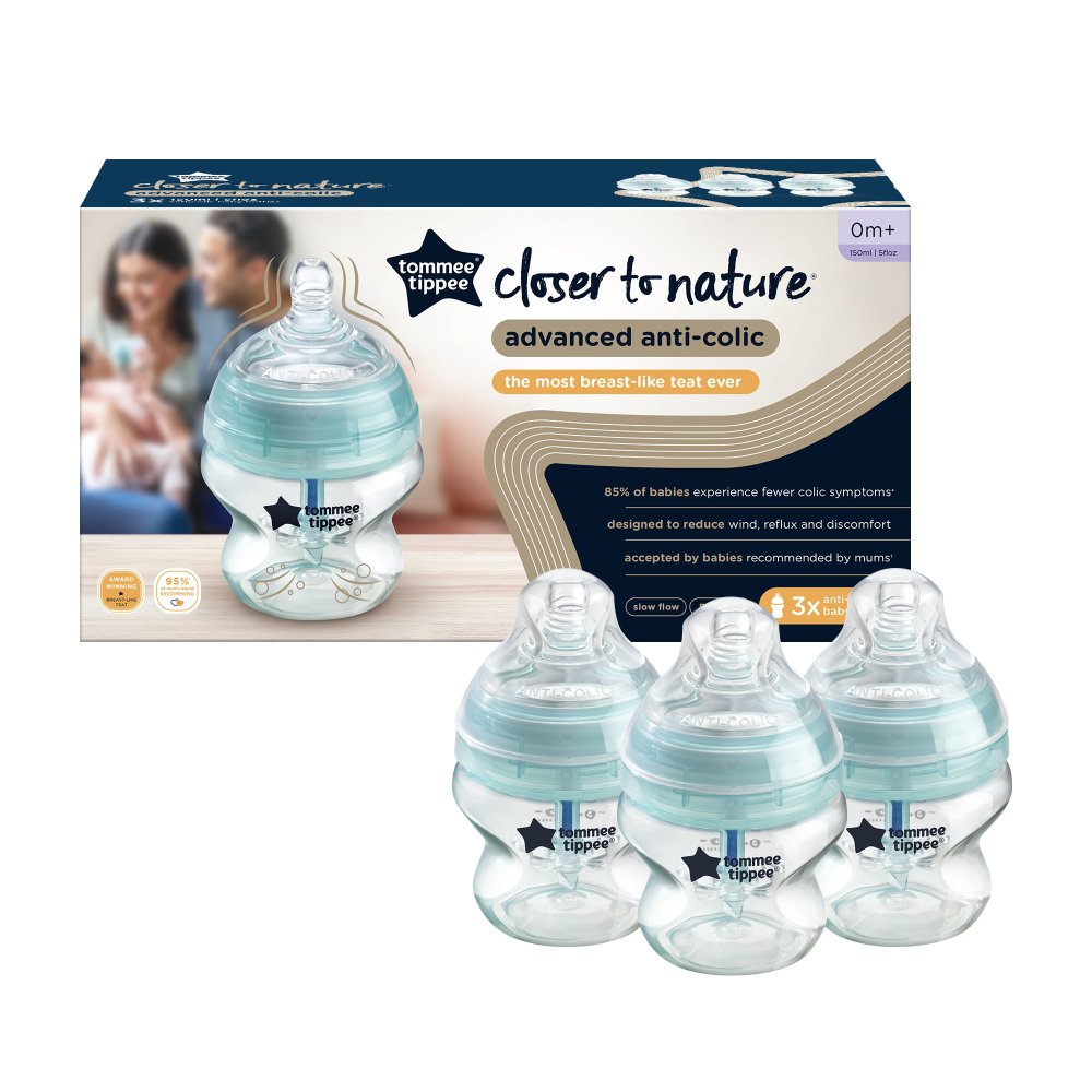 Advanced Anti-Colic Baby Bottles 3 Pack