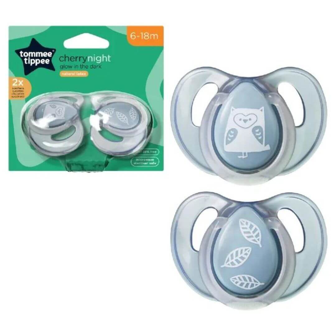 Tommee Tippee Essential Cherry Soother Night Time 6 - 18 Months