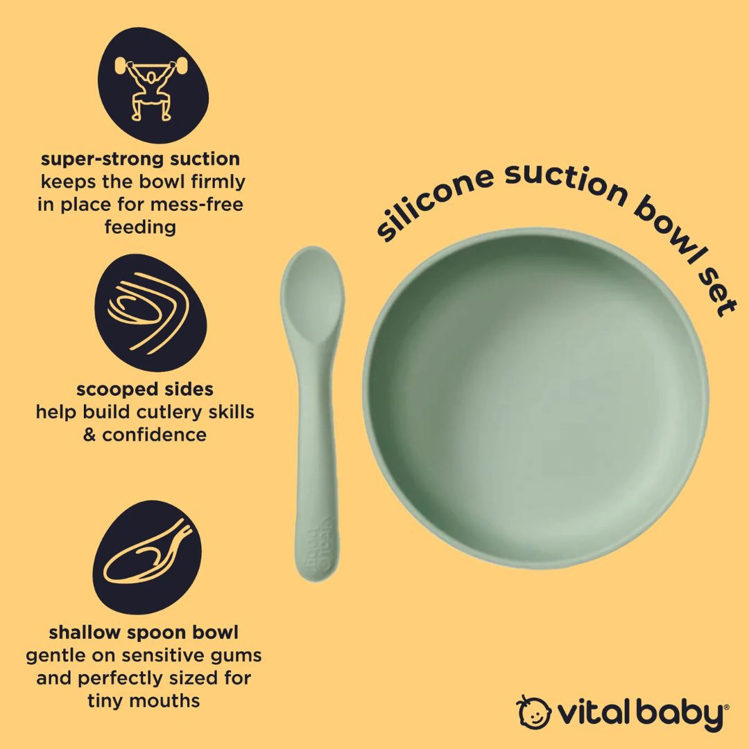 Vital Baby Nourish Silicone Suction Bowl Set