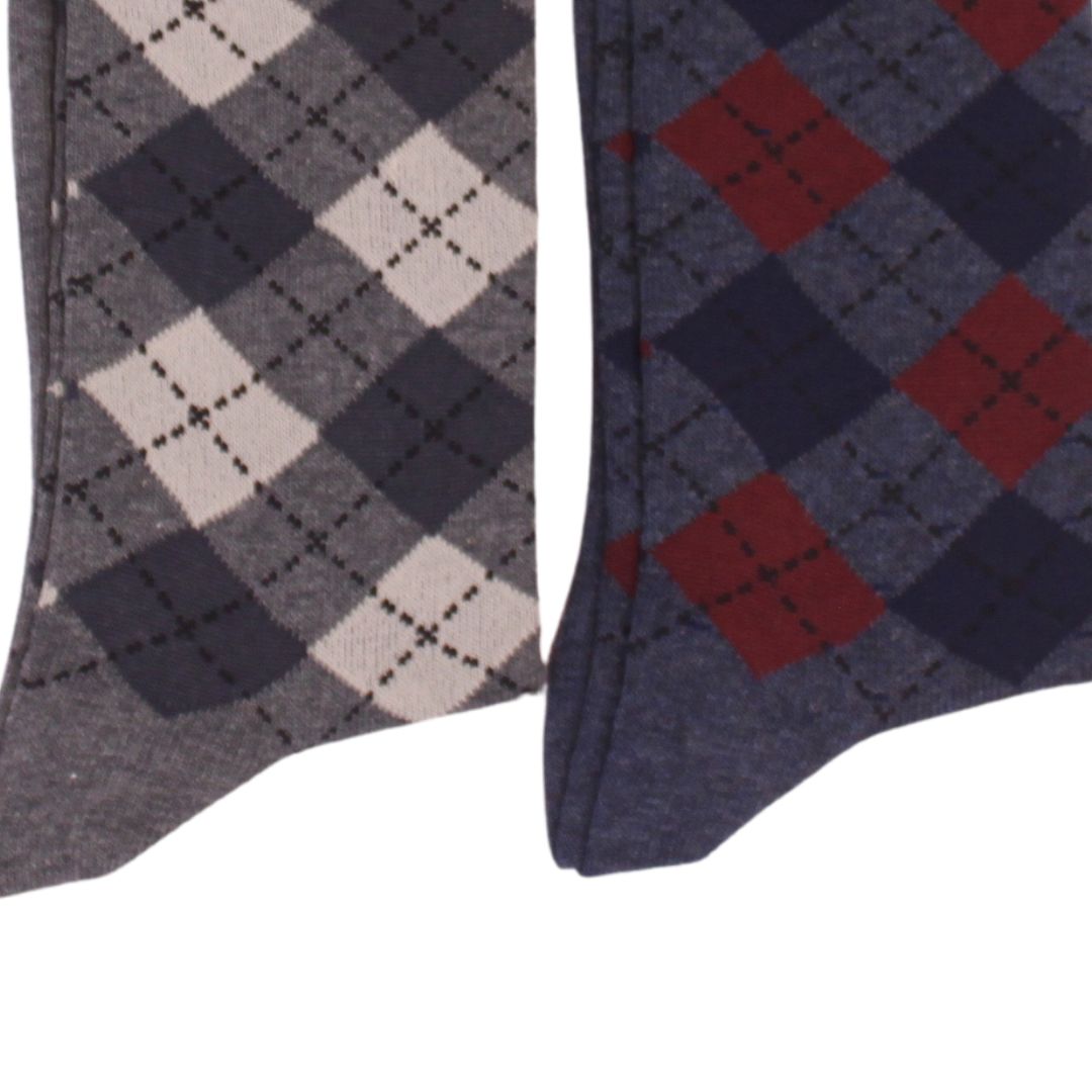 Go West 2-Pair Socks – Dark Grey & Navy Blue, Size 6-11 / EUR 39-46
