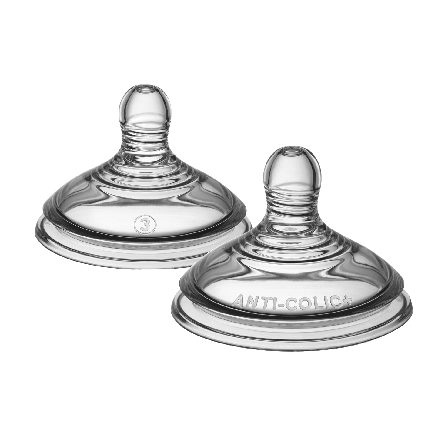 Tommee Tippee Advanced Anti-Colic Teats – Fast Flow – Breast-Like Teat for Natural Latch, Compatible with Advanced Anti-Colic Bottles