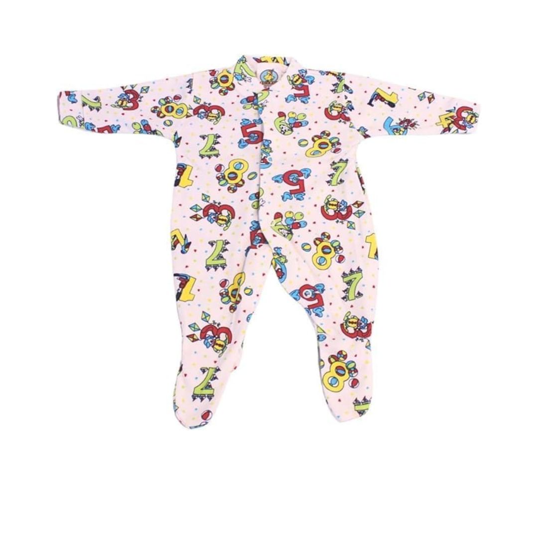 Junior Joy Baby Sleep Suit – 1 Pack Printed for Premature Babies | 100% Combed Cotton, Various Design