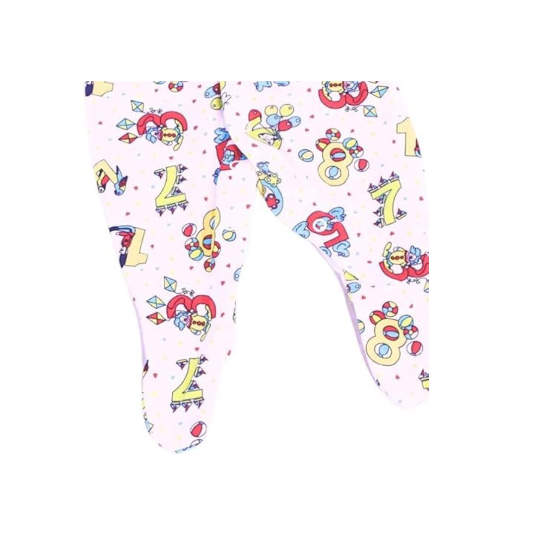 Junior Joy Baby Sleep Suit – 1 Pack Printed for 18–24 Months | 100% Combed Cotton, Cozy and Durable