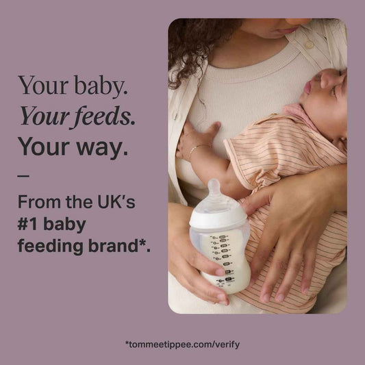 Tommee Tippee Natural Start Anti-Colic Baby Bottles 260ml Pack of 6 with Slow Flow Teats