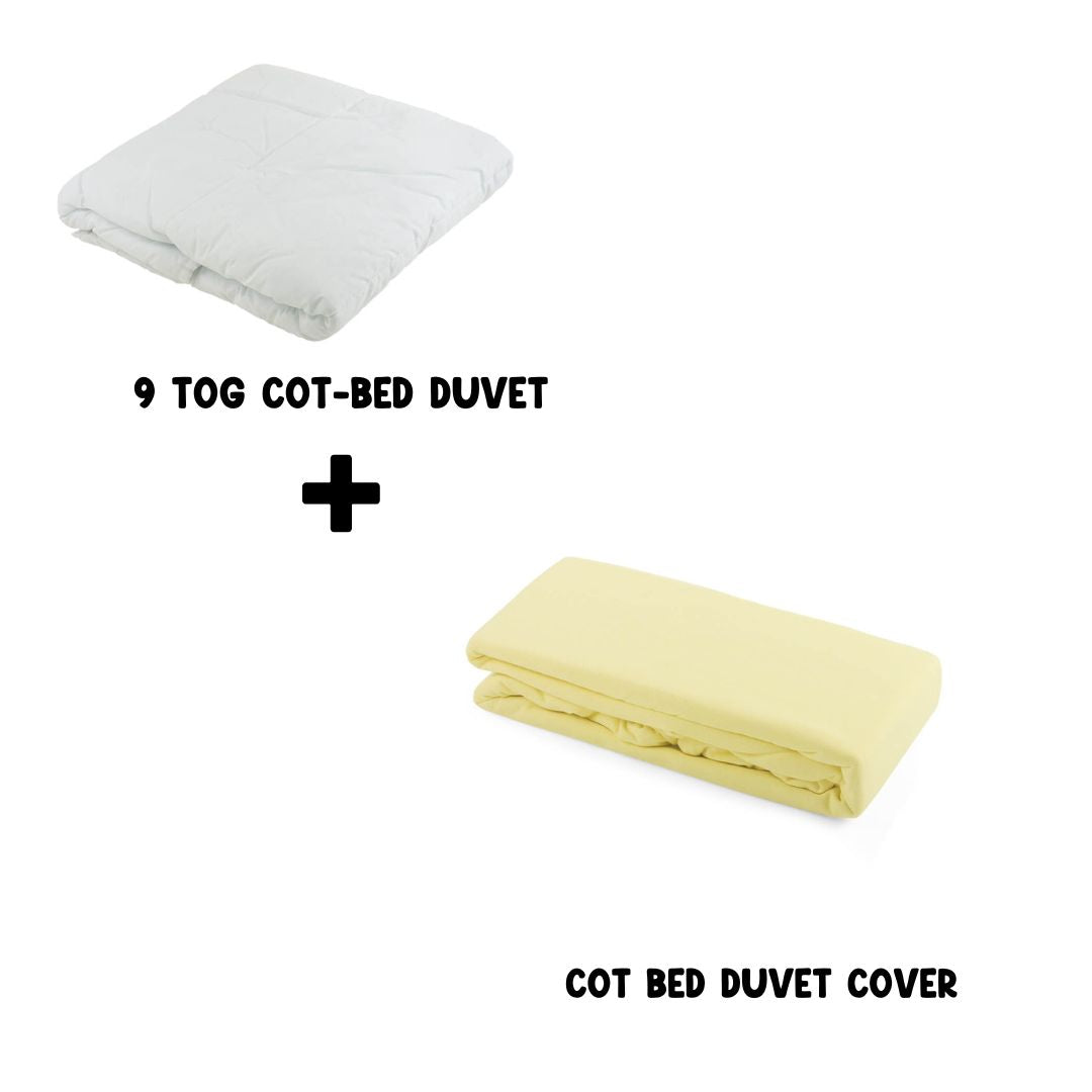 Junior Joy Cot Bed Duvet and 100% Cotton Cover Set (4.5 or 9.0 TOG)