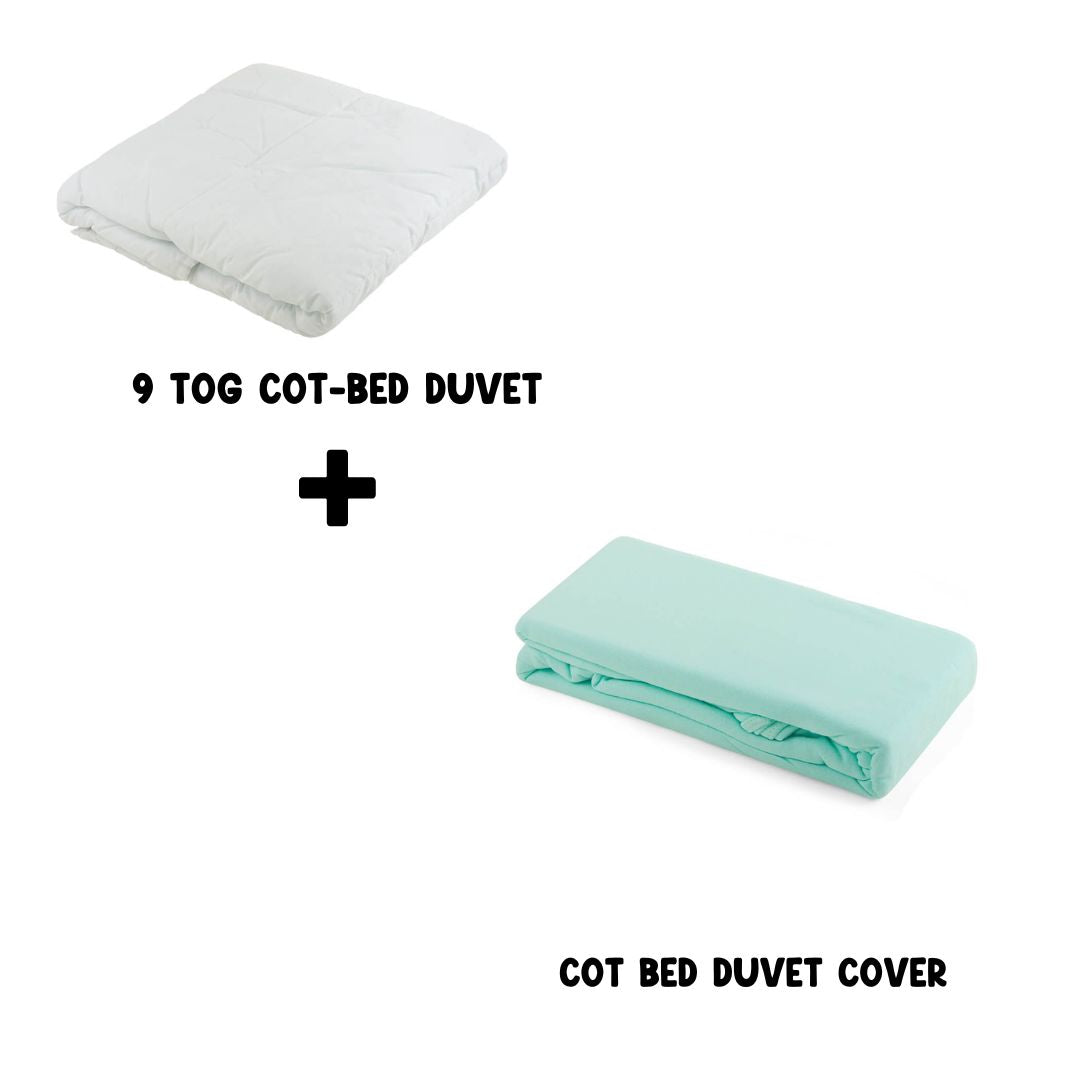 Junior Joy Cot Bed Duvet and 100% Cotton Cover Set (4.5 or 9.0 TOG)