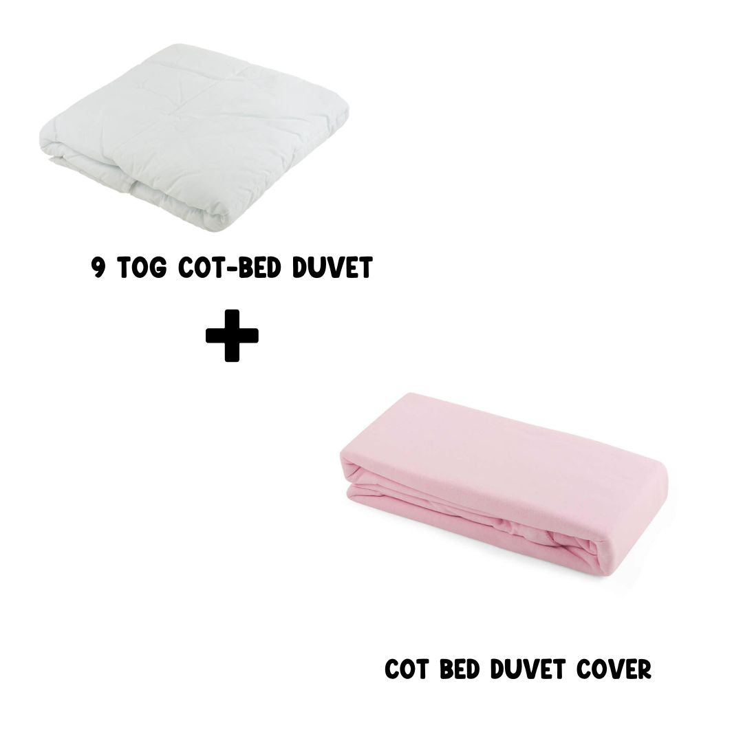 Junior Joy Cot Bed Duvet and 100% Cotton Cover Set (4.5 or 9.0 TOG)