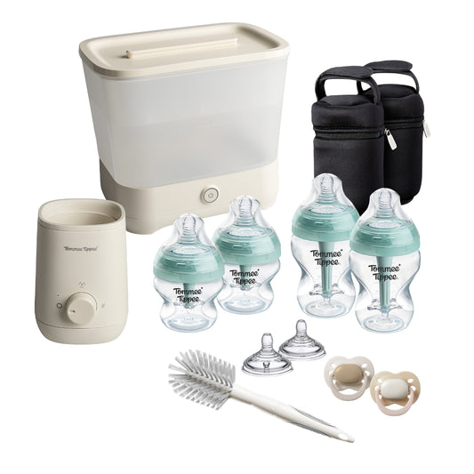 Tommee Tippee Complete Feeding Set: Bottle, Steriliser, Bottle Warmer