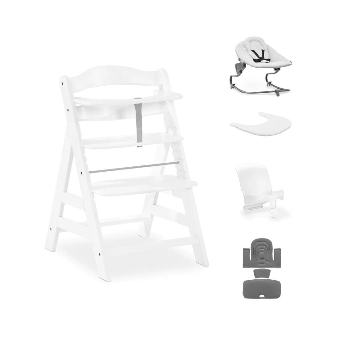 Hauck Alpha+ Premium Bundle Wooden Highchair