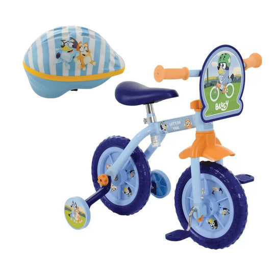 Bluey 2-in-1 10" Training Bike and Helmet Bundle
