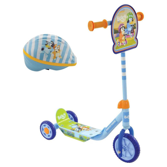 Bluey Tri Scooter and Helmet Bundle