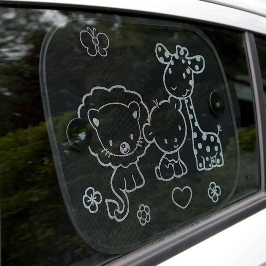 Fun Sun Screens (2 Pack) - Safari Print