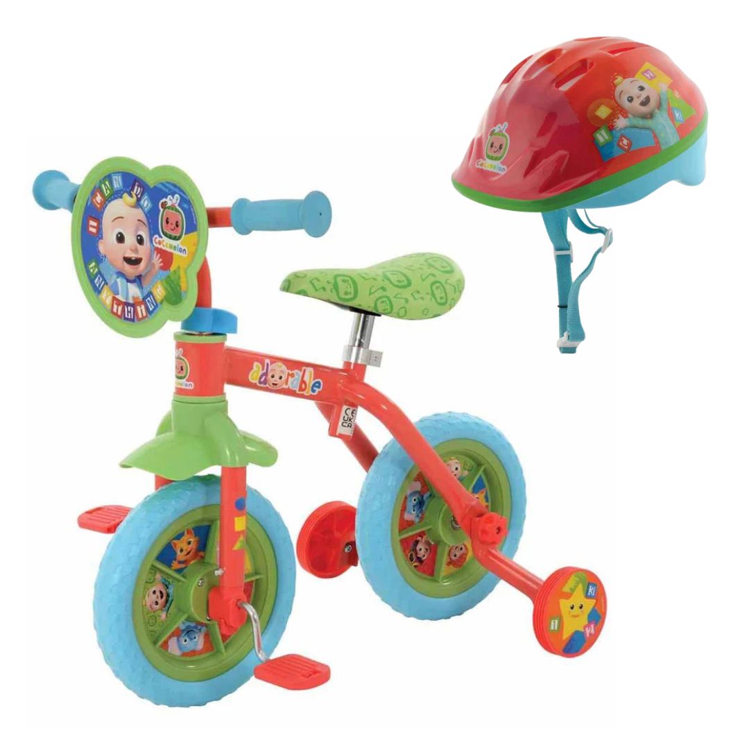 CoComelon 2-in-1 10" Training Bike and Helmet Bundle