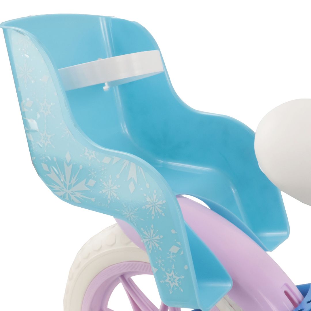 Frozen 12" Kids Bike with Stabilisers, Front Basket & Doll Carrier