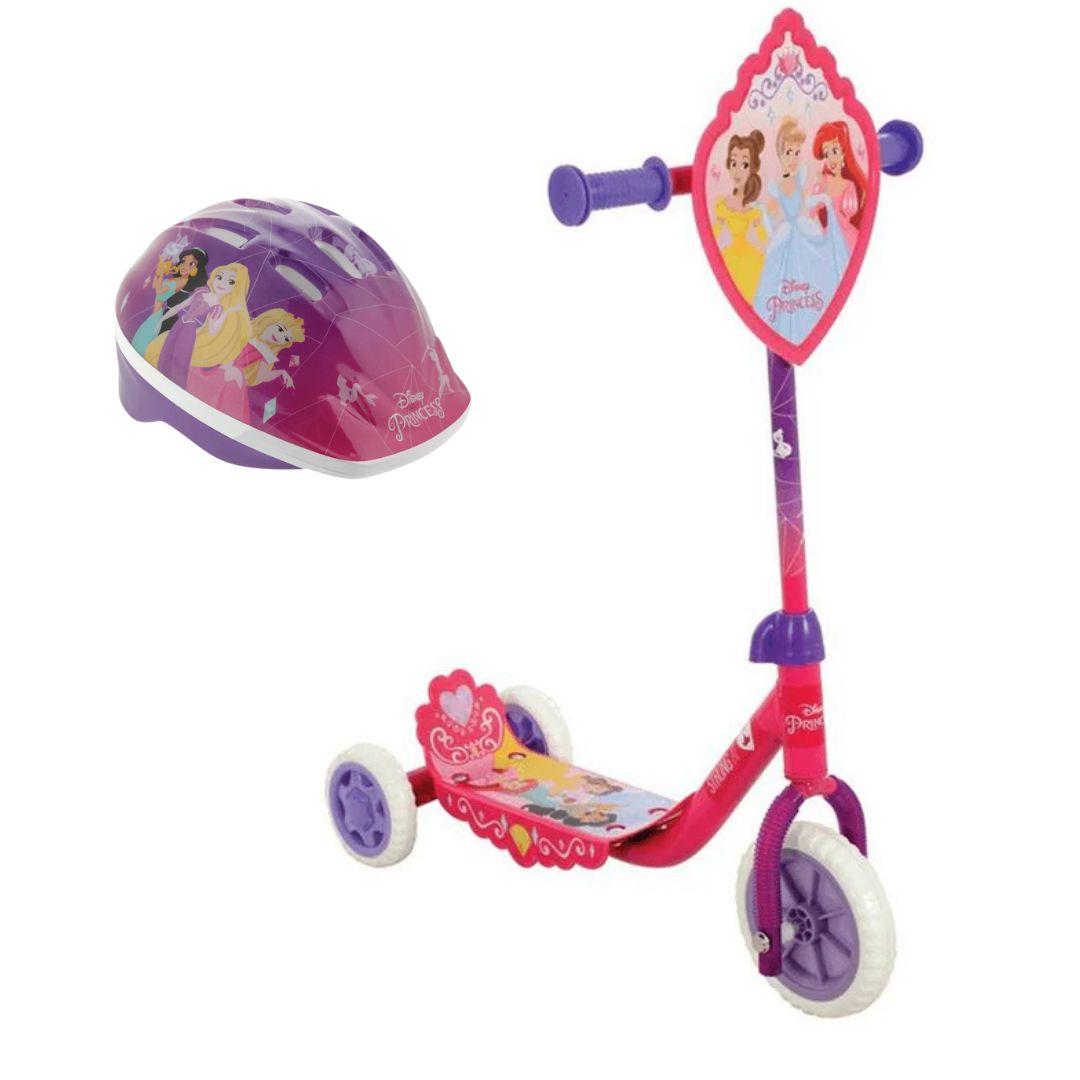 Disney Princess Tri Scooter and Helmet Bundle