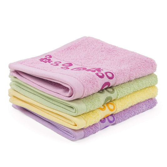 Floral Combed Cotton Bath Towels – Ultra-Soft & Highly Absorbent | 100% Cotton Jacquard, 500GSM (2 Pack)