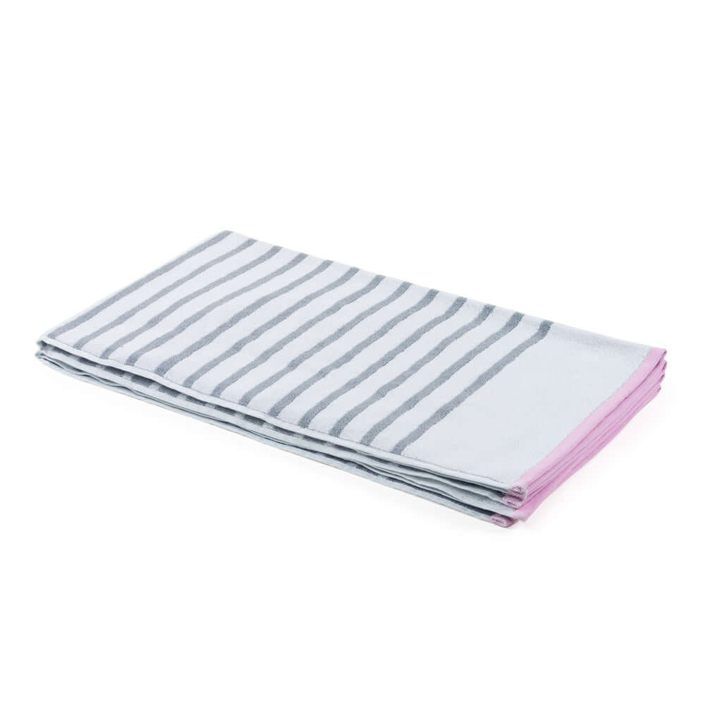 Linear Combed Cotton Bath Towels – Ultra-Soft & Highly Absorbent | 100% Cotton Jacquard, 500GSM (2 Pack)