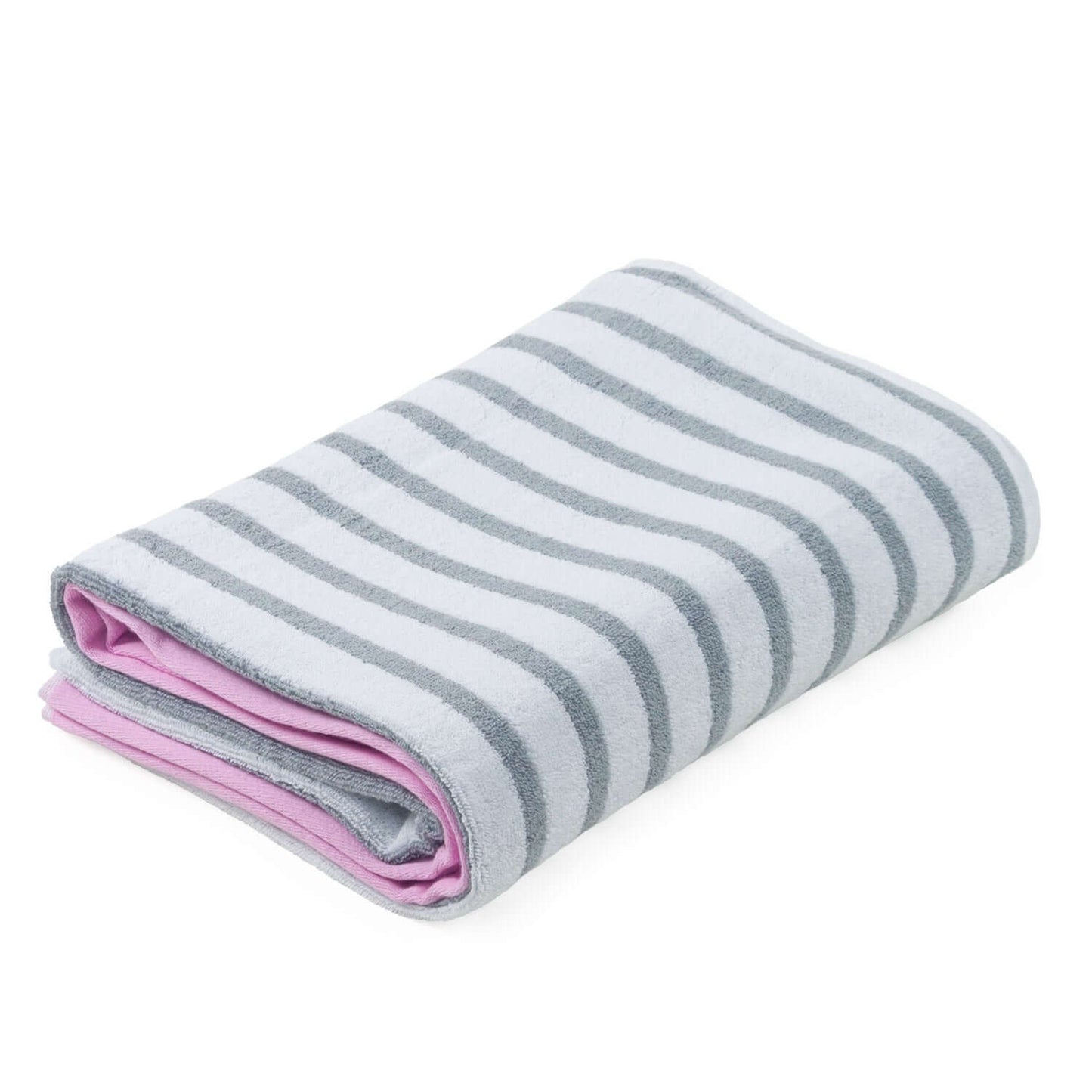 Linear Combed Cotton Bath Towels – Ultra-Soft & Highly Absorbent | 100% Cotton Jacquard, 500GSM (2 Pack)