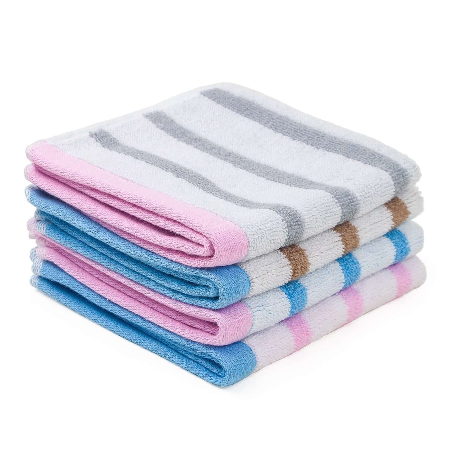 Linear Combed Cotton Bath Towels – Ultra-Soft & Highly Absorbent | 100% Cotton Jacquard, 500GSM (2 Pack)