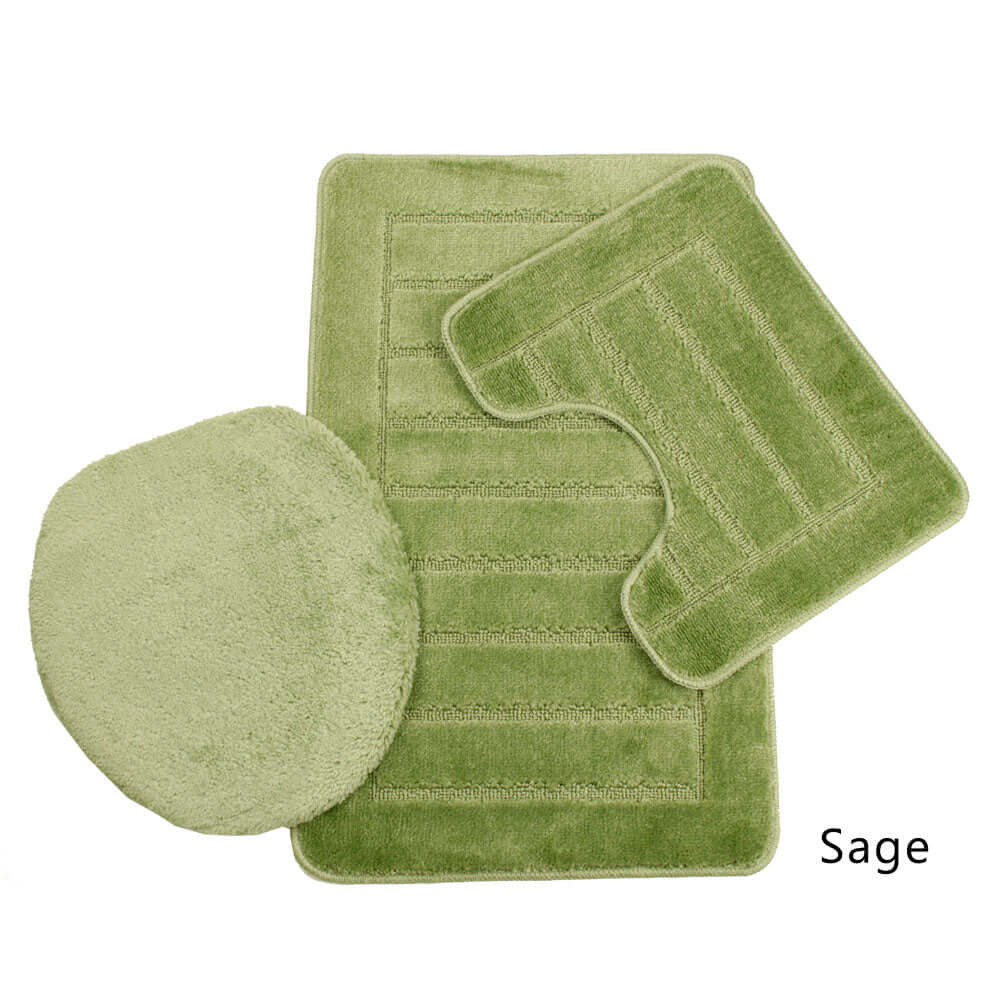 Sorrento Collection 3 Piece Bath Mat Set