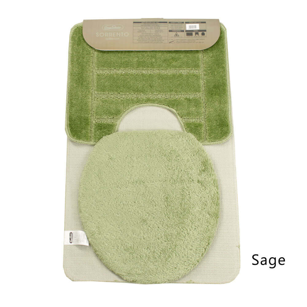 Sorrento Collection 3 Piece Bath Mat Set