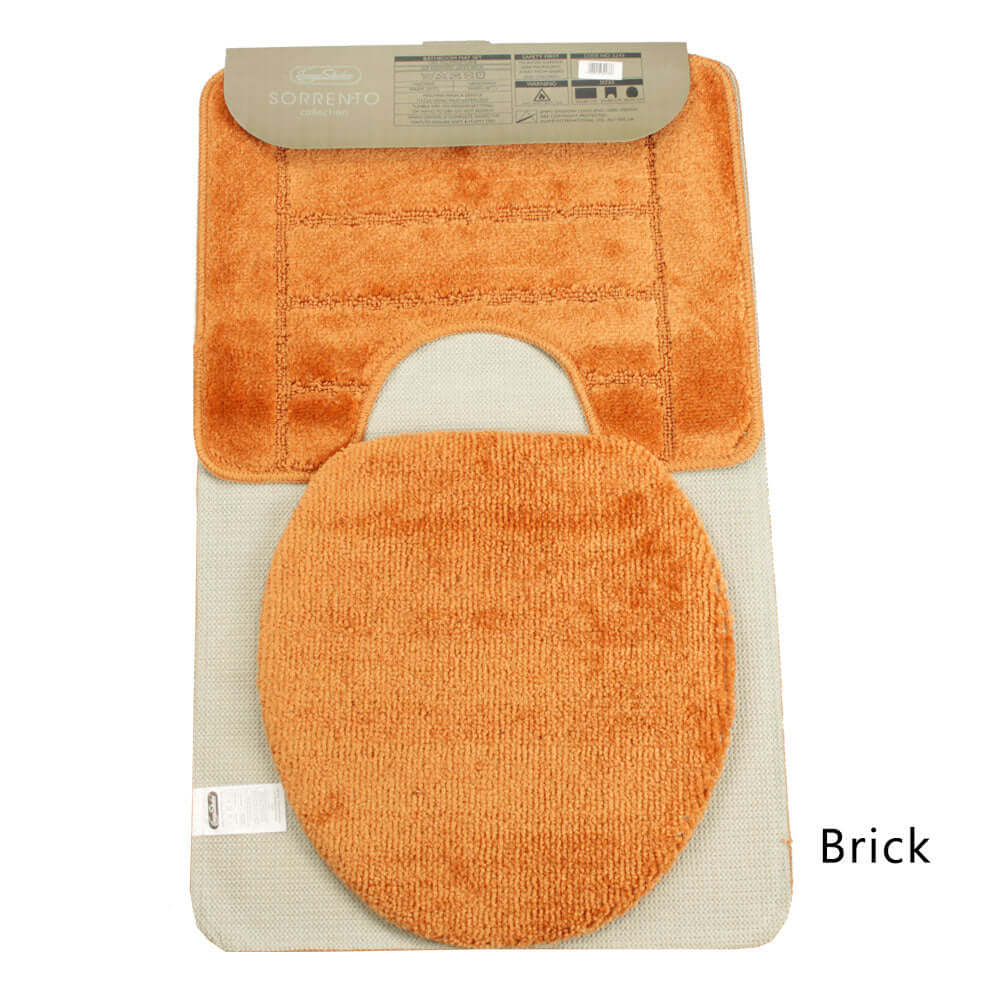 Sorrento Collection 3 Piece Bath Mat Set