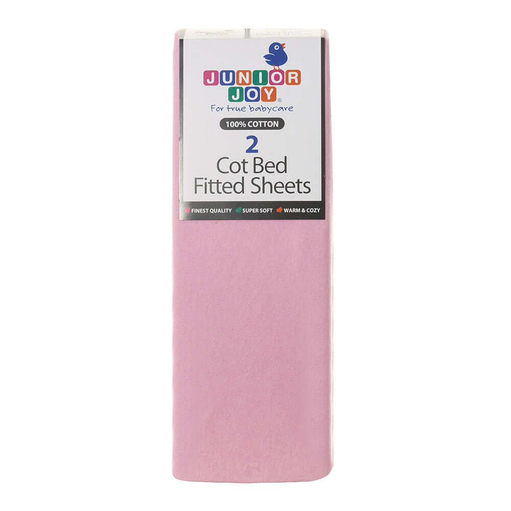 Cot Bed Fitted Sheets (2 Pack)