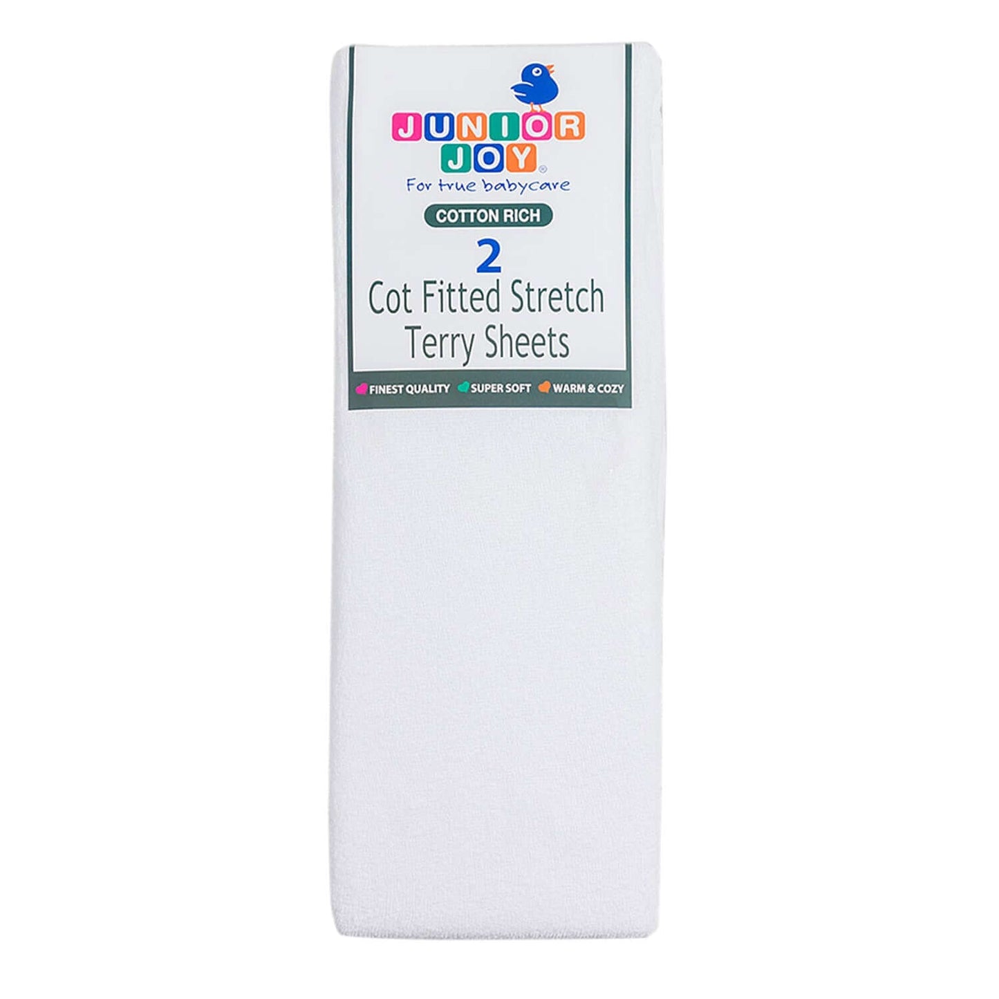 Cot Fitted Terry Sheets (2 Pack)