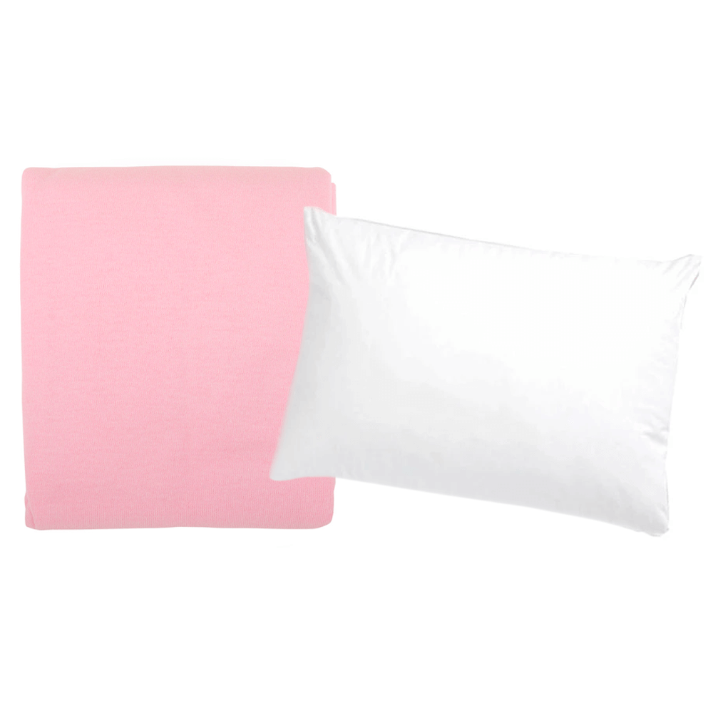 Cot Pillow and Pillowcase Pair Bundle