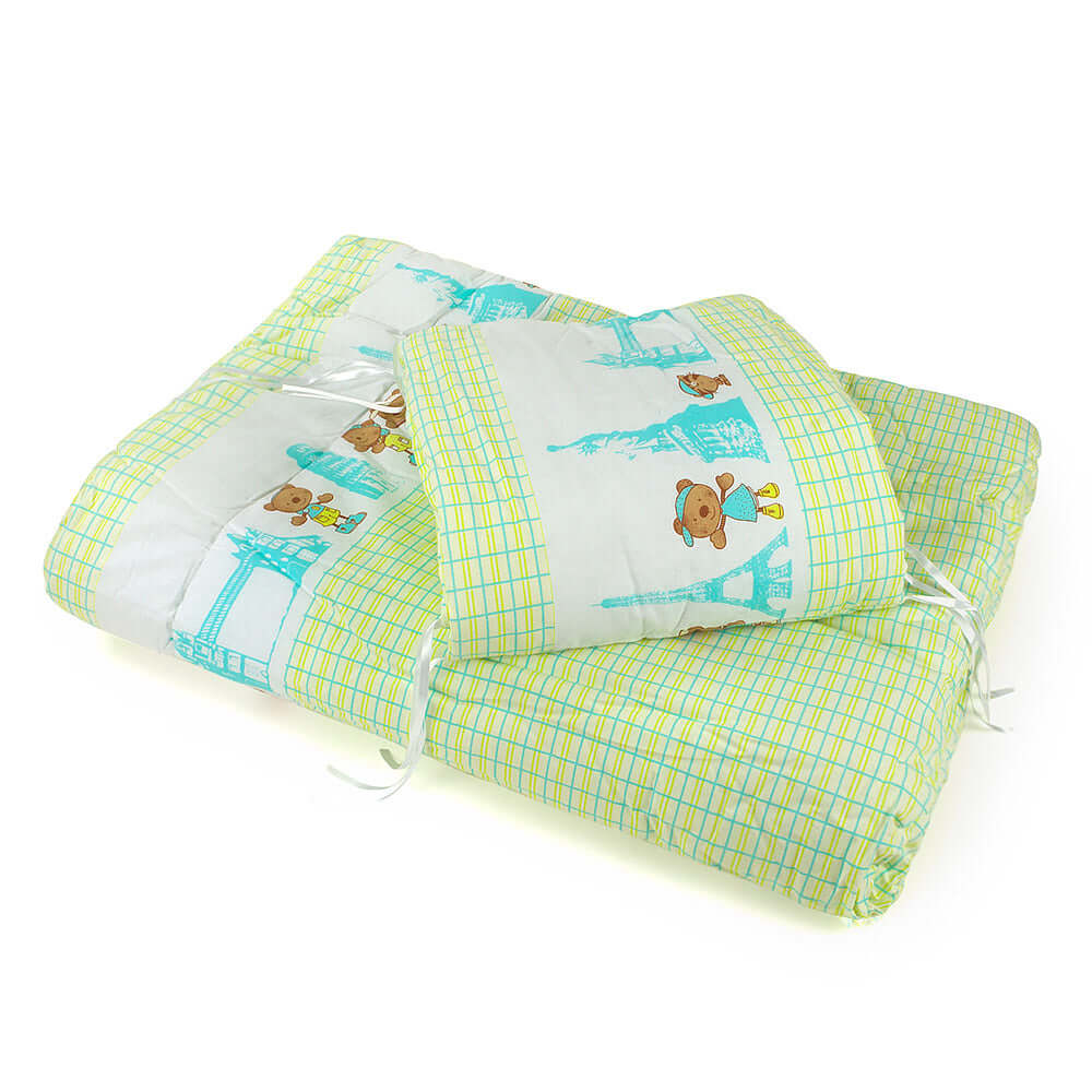 Cot Quilt Bumper Set