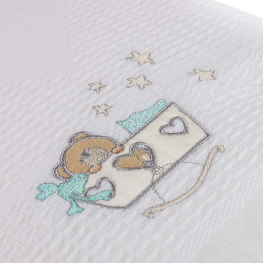 Embroidered Baby Shawl