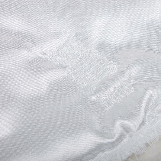 Embroidered Satin Baby Bib