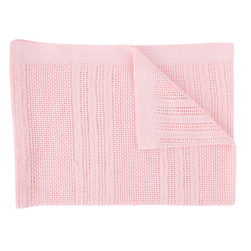 Pram Cotton Cellular Blanket